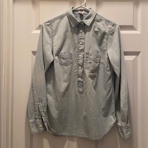 J CREW XS Lightweight Denim shirt - Picture 1 of 9